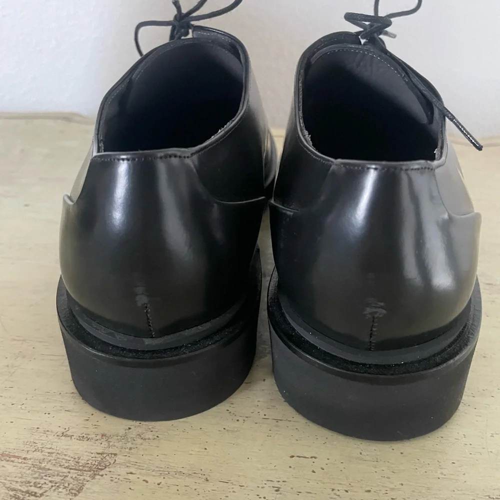 Matthew Miller‎ x Robert Clergerie Round Toe Razor Derby in Black 42 1/2 E $457